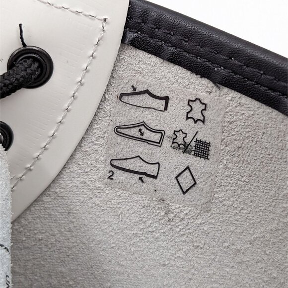 Dr Martens Unisex 101 Boots White Leather Yellow Stitch size W10 M9 - Picture 7 of 12